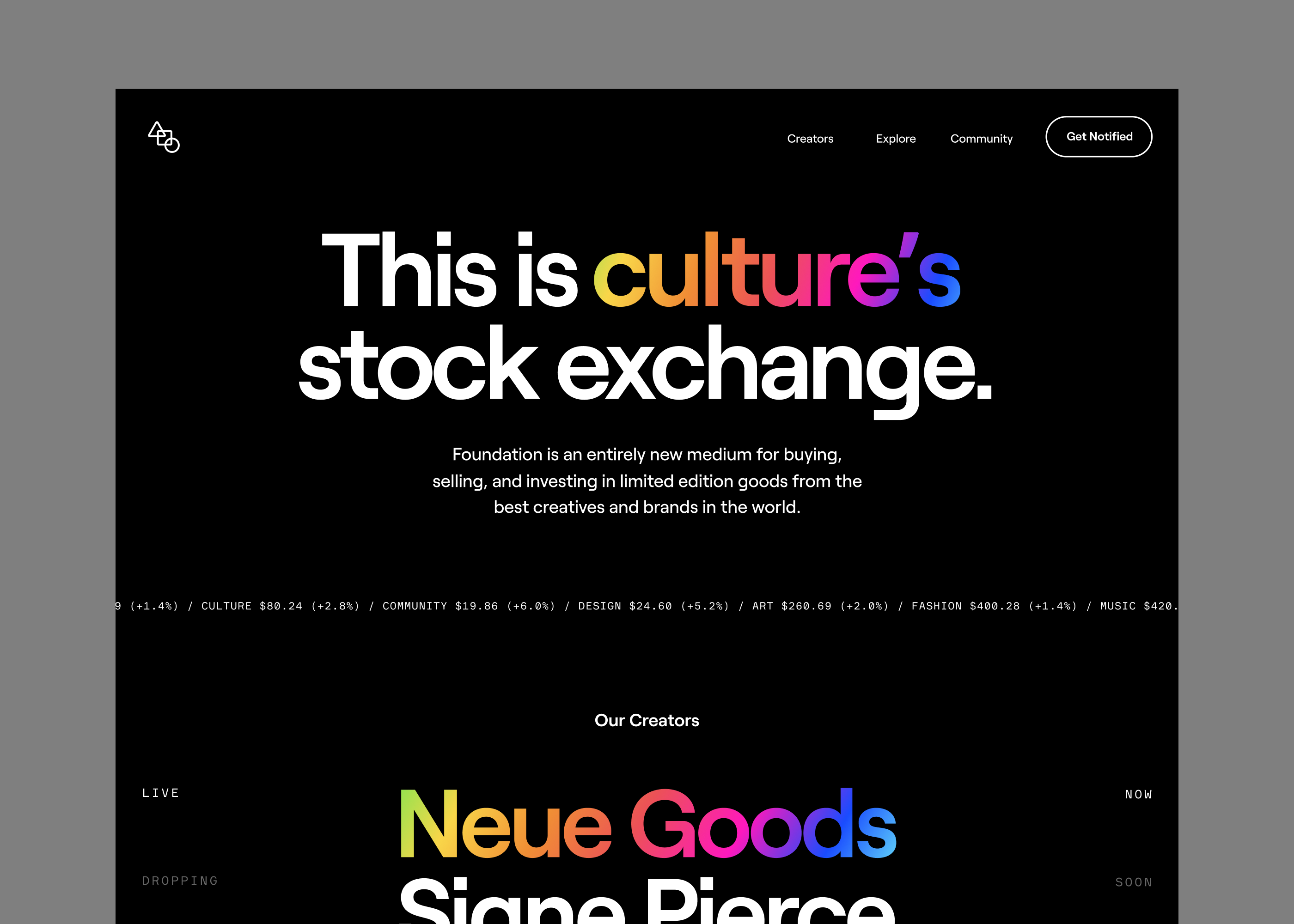 Foundation Website, 2020.