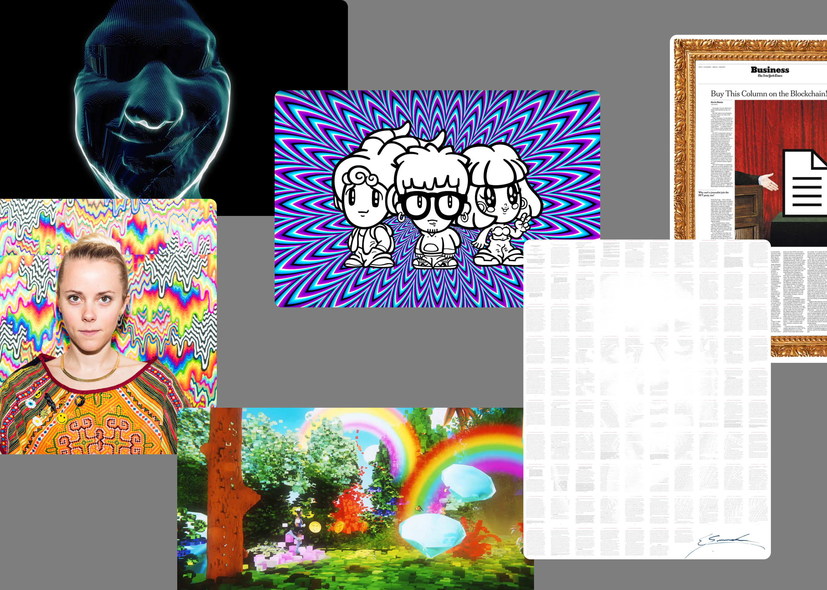 Cultural icons on Foundation, 2021.